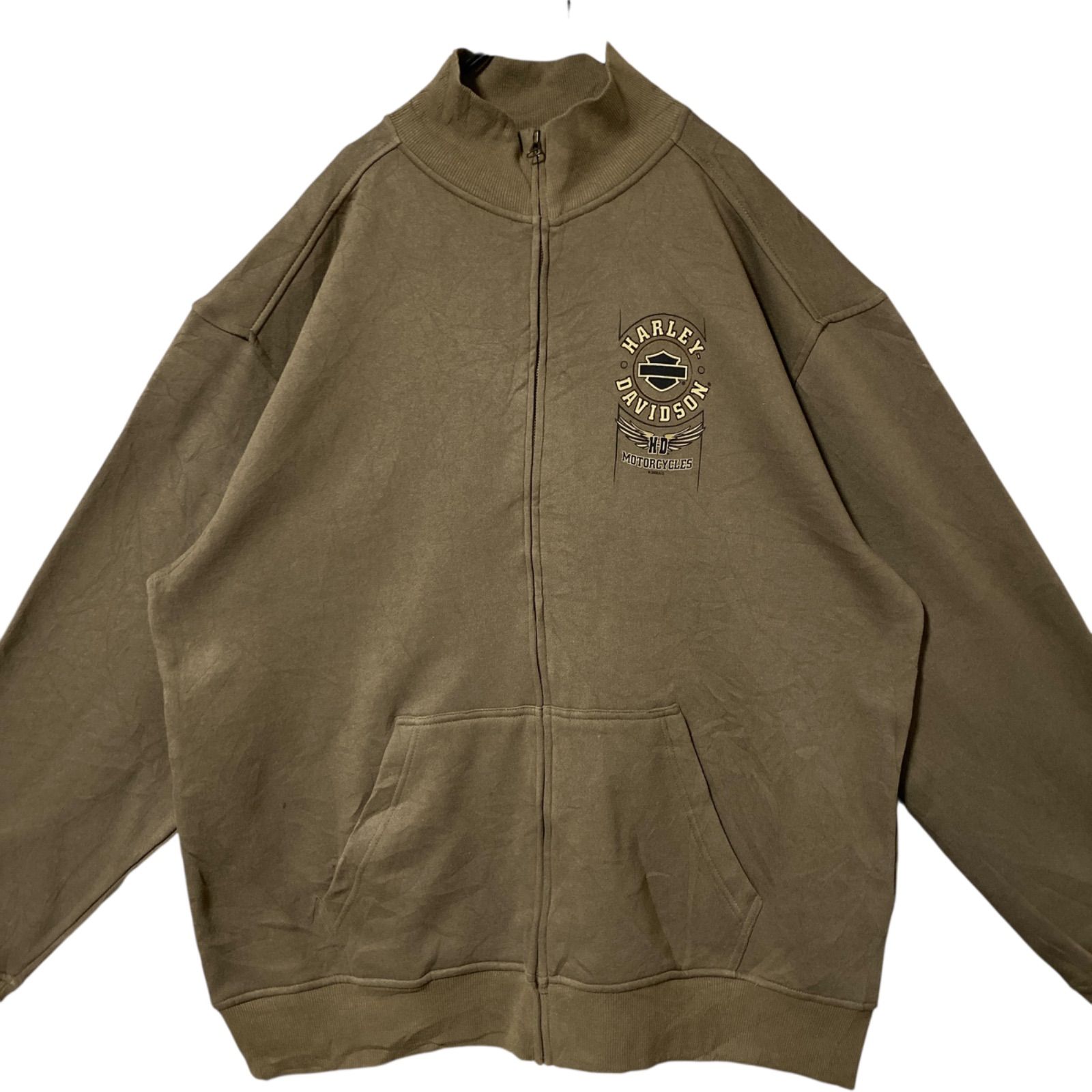 3XL フルジップ トレーナー バックプリント ハーレーダビッドソン 