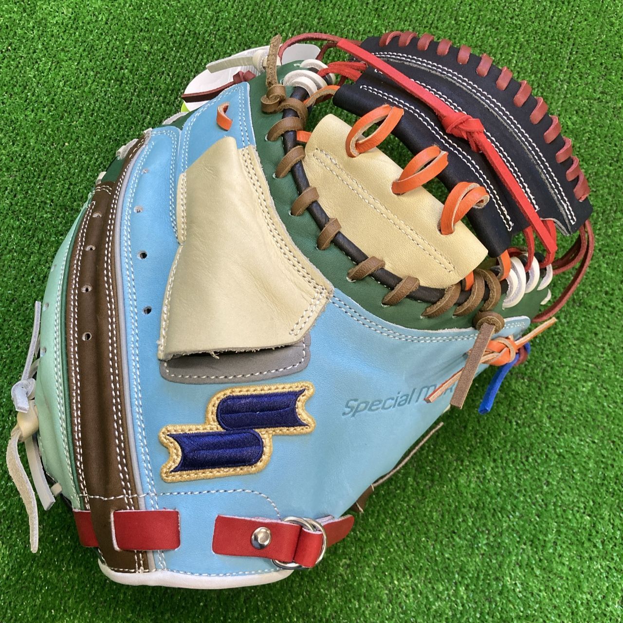 限定品 SSK 一般軟式用キャッチャーミット カラフルカラー SMRCM123