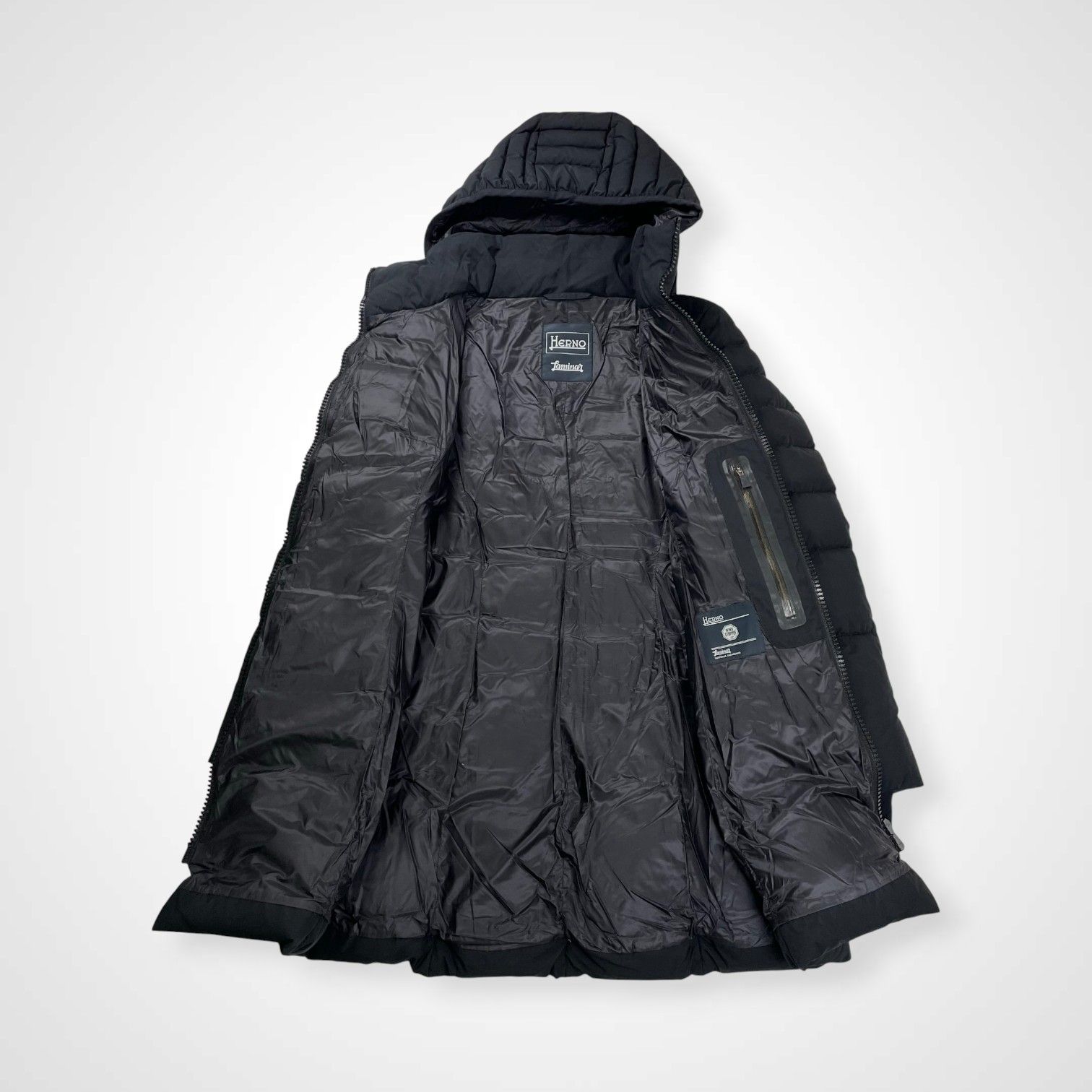 HERNO LAMINAR ヘルノ ラミナーシリーズ / 2WAYダウンコート ブラック
