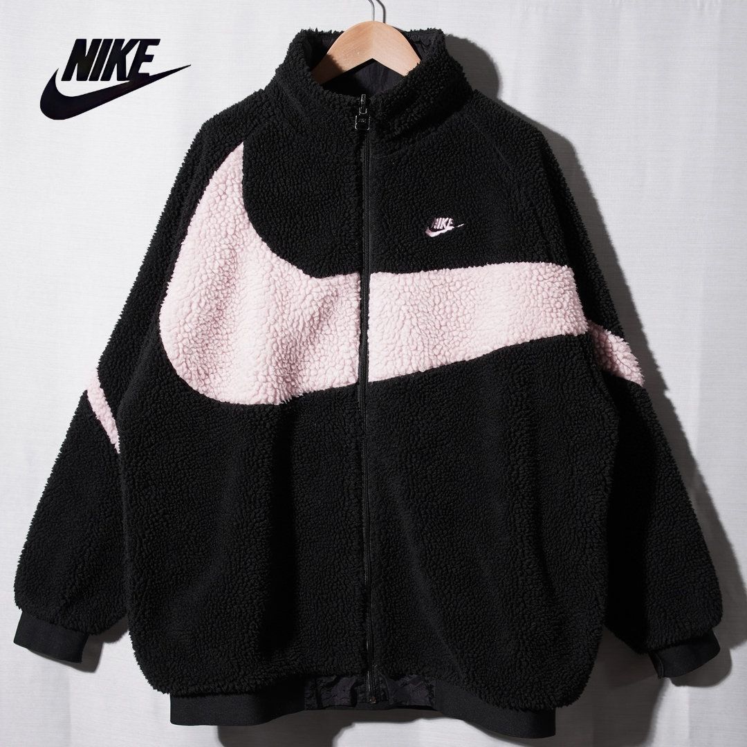 ナイキ NIKE リバーシブル ボア ナイロン ジャケット XL 相当 フリース