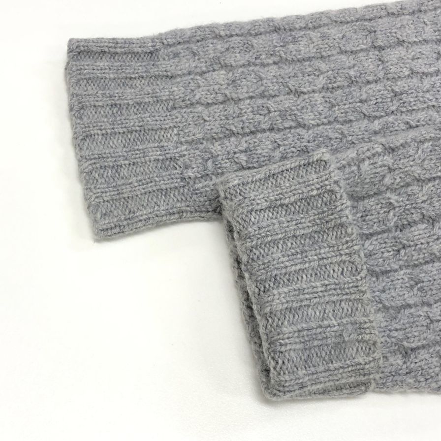  ドルモア ケーブル ウール クルーネック ニット サイズ 44 AFB 11 ニット セーター トップス