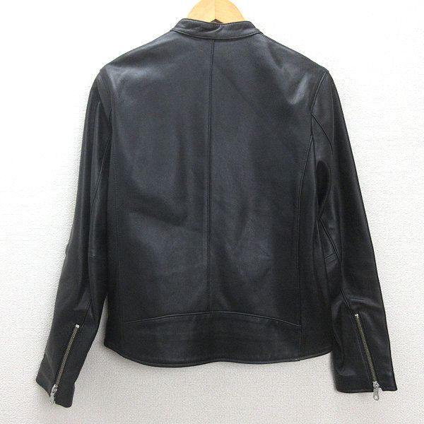 K□コムサイズム/COMME CA ISM 羊革ラムレザー シングルライダース