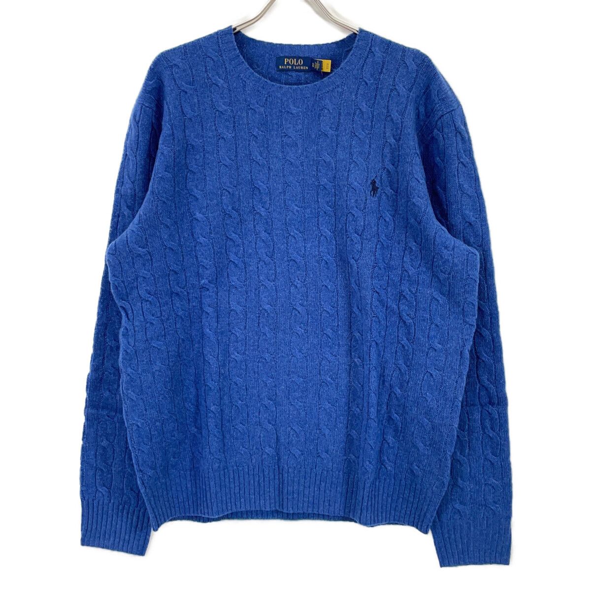 POLO RALPH LAUREN ポロ ラルフローレン ﾌﾞﾙｰ ｳｰﾙｶｼﾐﾔ ｹｰﾌﾞﾙ ｾｰﾀｰ XL