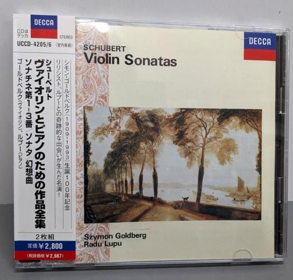CD シューベルト ヴァイオリンとピアノのための作品全集 ラドゥ ゴールドベルク シモン ルプー|シューベルト|シモン ゴールドベルク|ラドゥ ルプー
