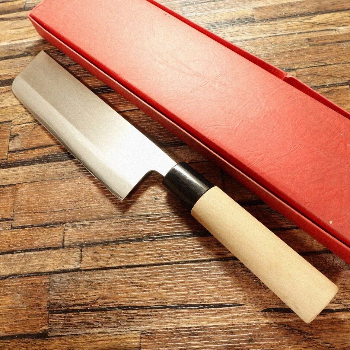 包丁連 菜切包丁 研ぎ済 三条包丁連 菜切り シール付き 値札付き き ♥保管品 160 mm