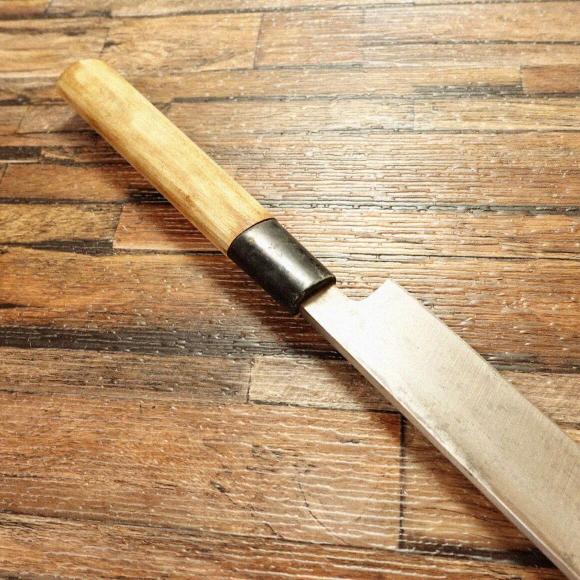 俊昭 柳刃包丁 研ぎ済 ハガネ 刺身包丁 片刃 240mm - メルカリ