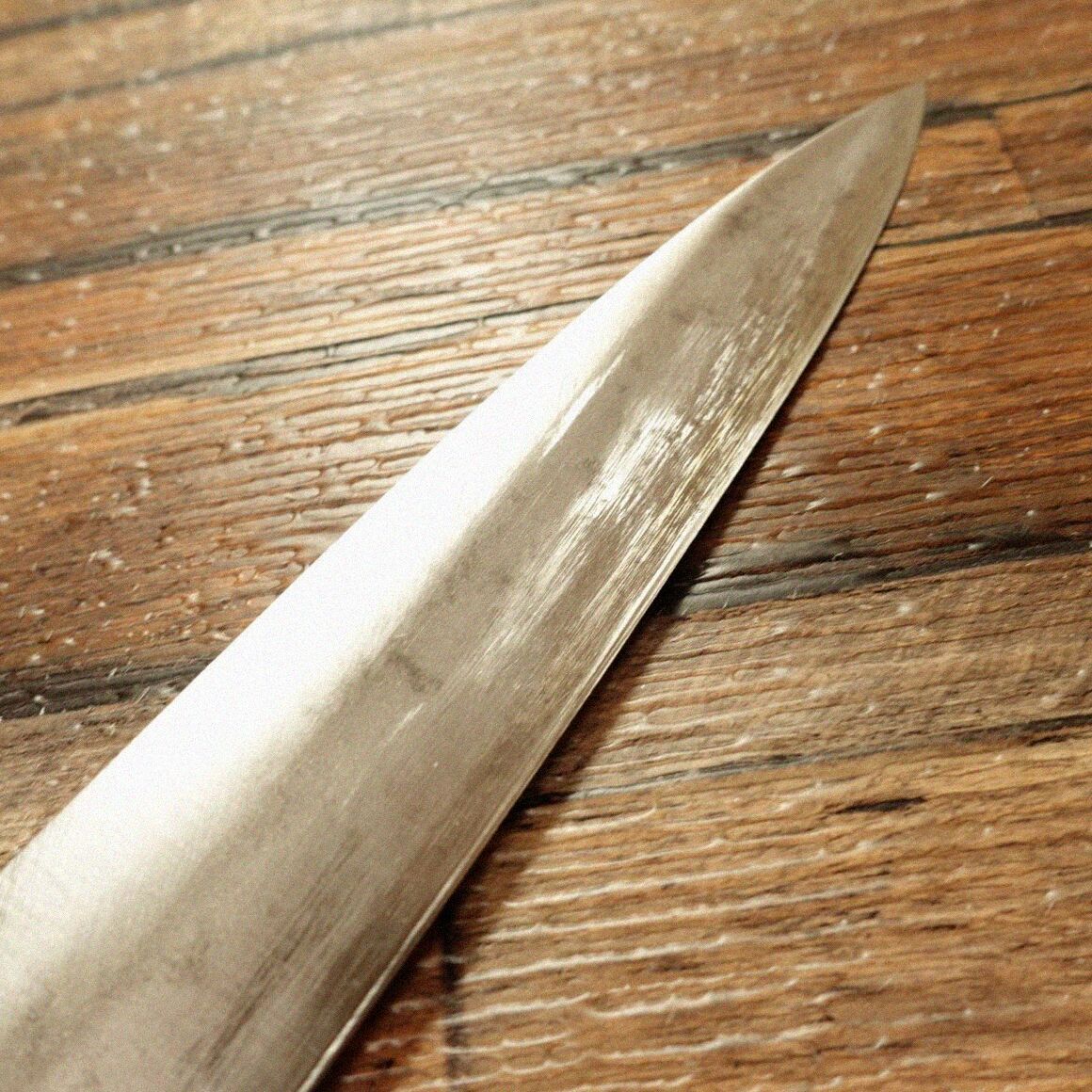 善次 柳刃包丁 研ぎ済 善次作 刺身包丁 ハガネ 片刃 210mm - メルカリ