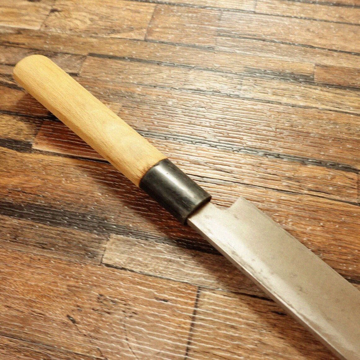 善次 柳刃包丁 研ぎ済 善次作 刺身包丁 ハガネ 片刃 210mm - メルカリ