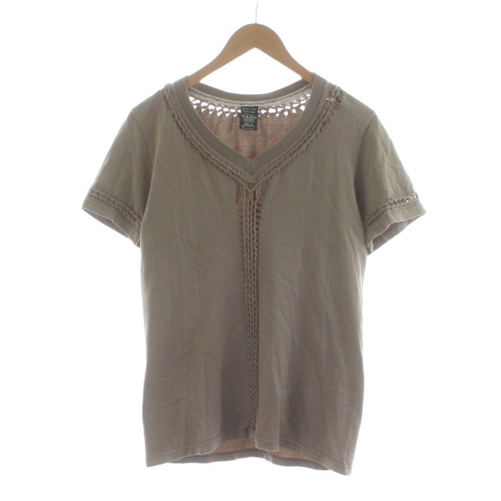 NUMBER (N)INE ナンバーナイン VネックロンT サイズ3 編み込み NUMBER (N)INE ナンバーナイン VネックロンT サイズ3 編み込み