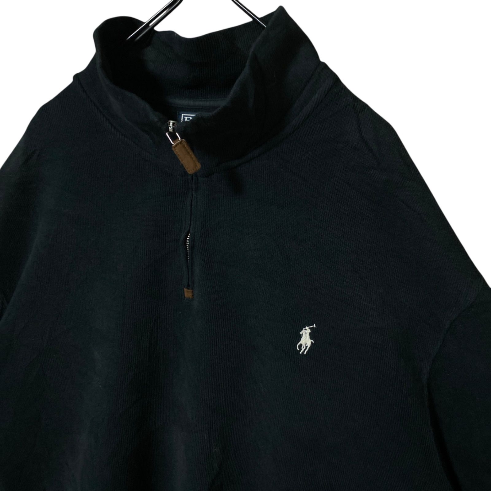 ハーフジップ ブラック 黒 ラルフローレン 2XL オーバーサイズ ワン 