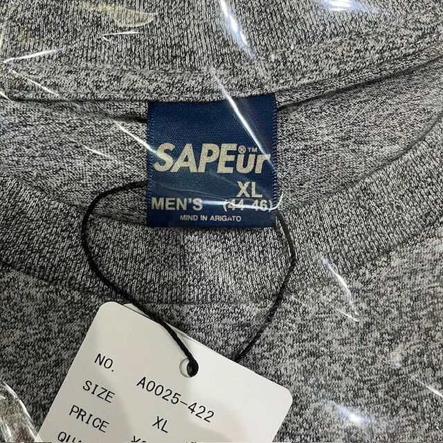 SAPEur 25aw CHIDORI PATTERN L/S TEE SIZE-XL サプール チドリ 