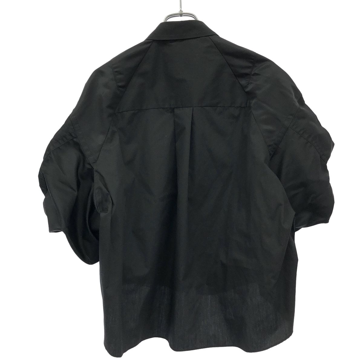 sacai サカイ 22SS Docking Puff Sleeves blouse ドッキングパフスリーブブラウス 22-06070 ブラック 4 sacai - sacai サカイ 22SS Docking Puff Sleeves blouse ドッキング