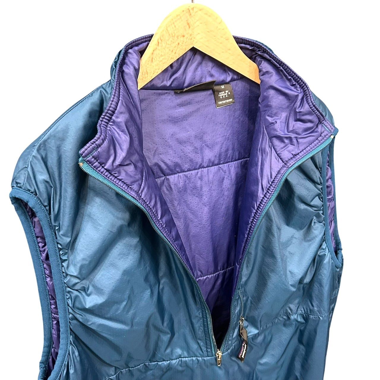 90s ビンテージ パタゴニア パフボールベスト M ターコイズ USA製 90