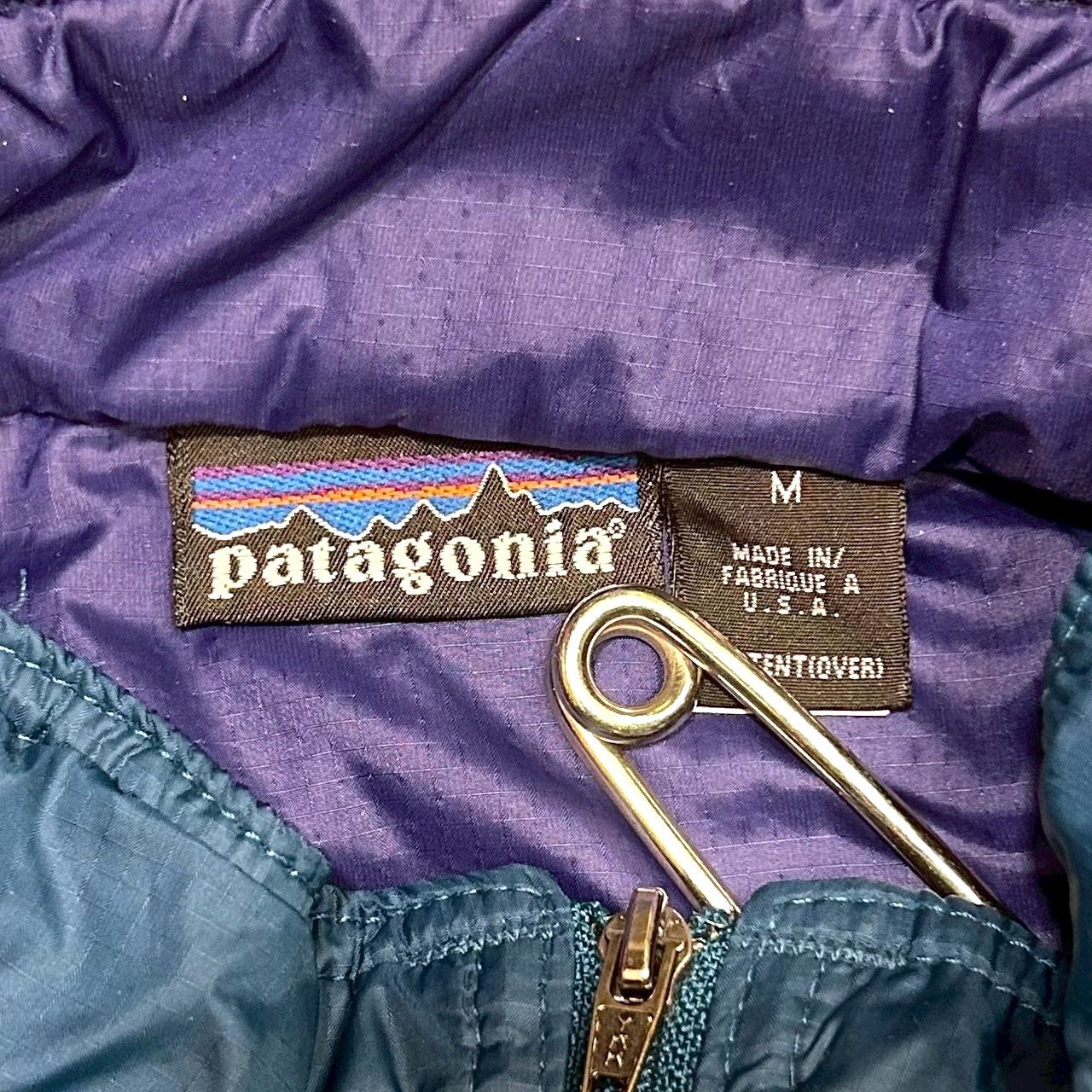 90s ビンテージ パタゴニア パフボールベスト M ターコイズ USA製 90