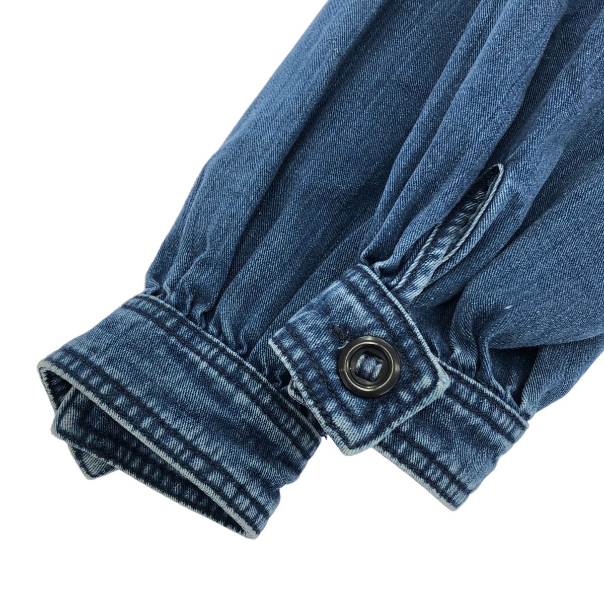 Chloe クロエ デニムギャザーワンピース 17ADR01-17A155 インディゴ