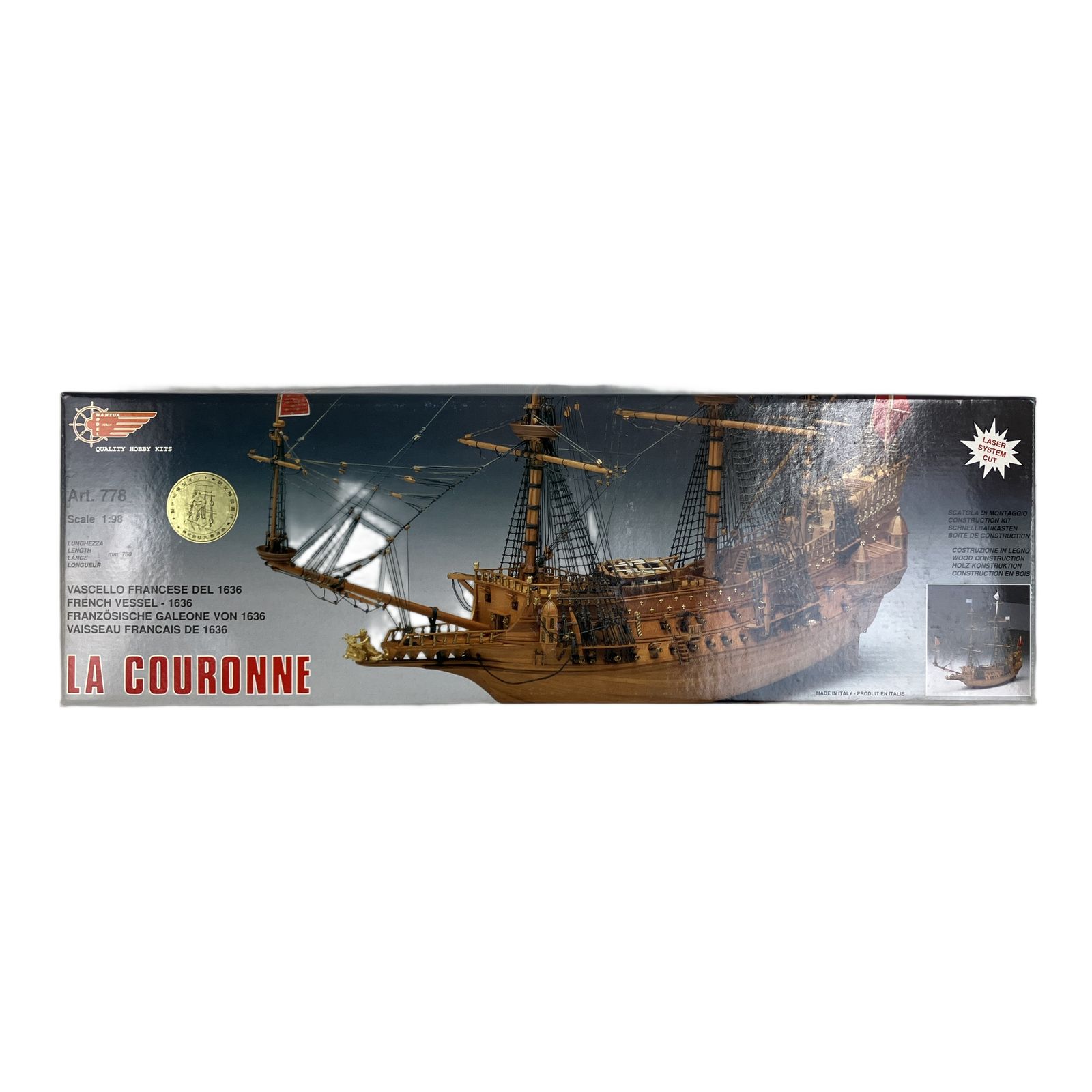 MANTUA MODEL LA COURONNE ラ・クローン 1636 Art.778 1/98 帆船模型