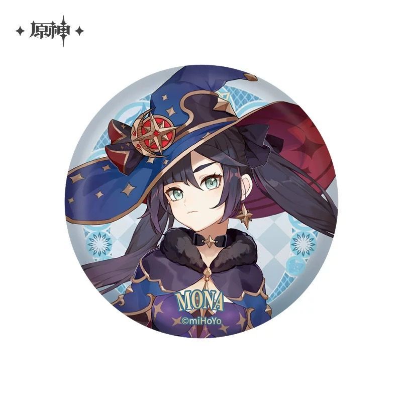 原神・公式 新工法 缶バッジ（モンド城）ドゥリン アルベド フィッシュ
