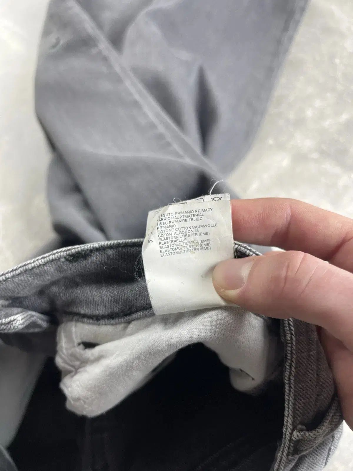  メゾン マルジェラ MM 6 グレー スリム ジッパー アンクル ジーン その他 デニム ジーンズ