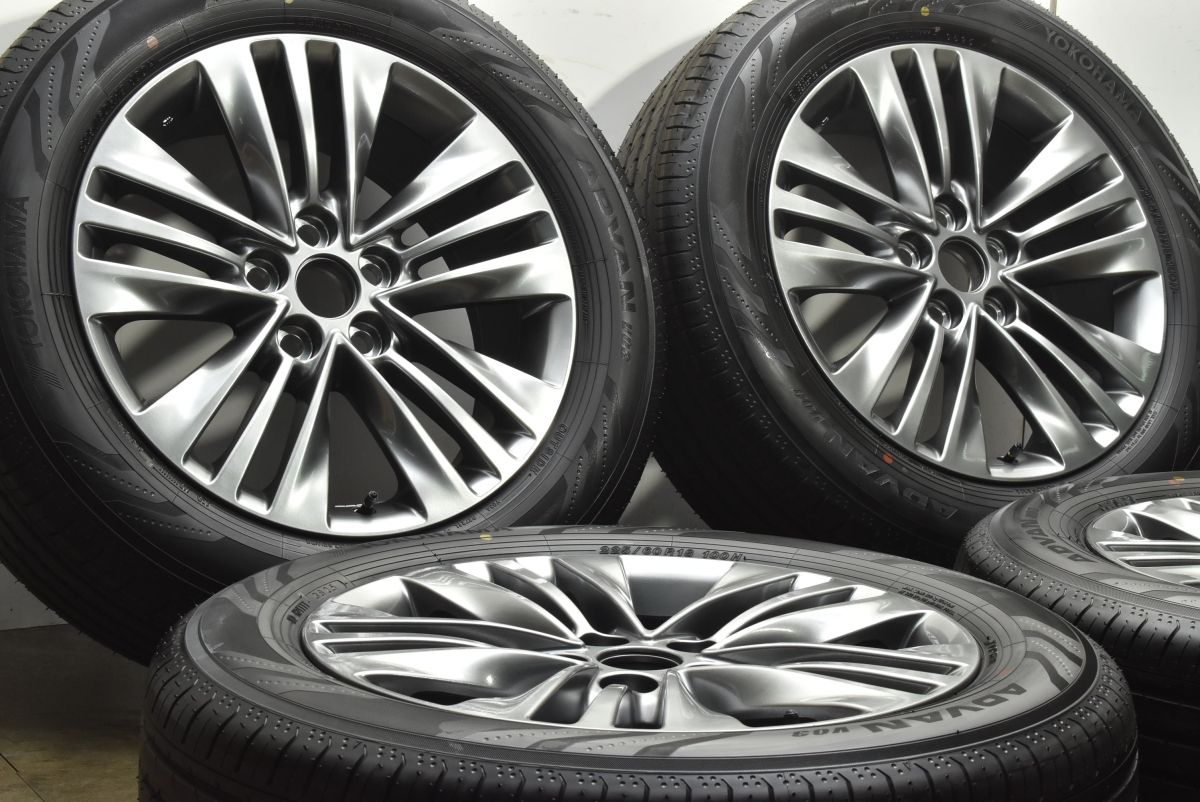 製 新車外し品 トヨタ 40 アルファード Z 18 in 7 J PCD 120 ヨコハマ アドバン V 03 225|60 R ヴェルファイア 交換用