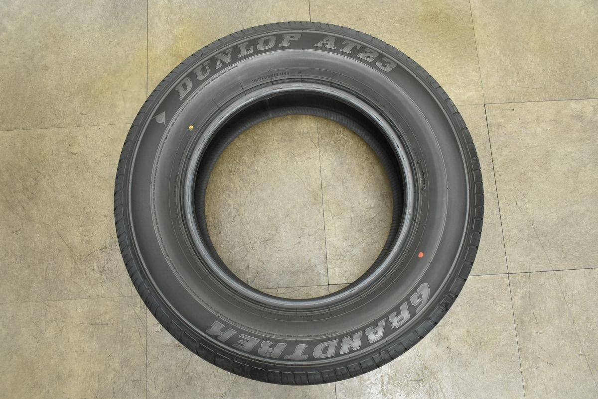 2025年製 超バリ溝】 ダンロップ グラントレック AT23 265/65R18 4本