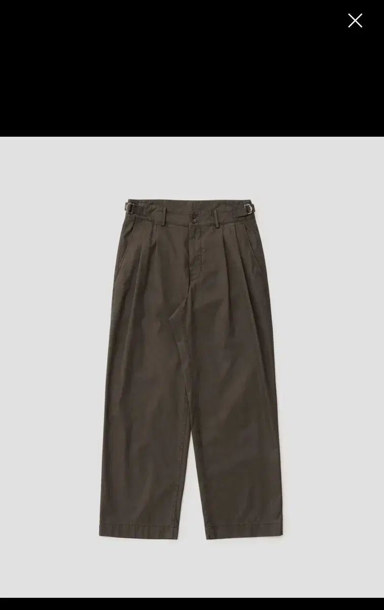 24 ss ANOTHER OFFICE アナザーオフィス サンティアゴ ガーメント パンツ マイルド ブラウン 2