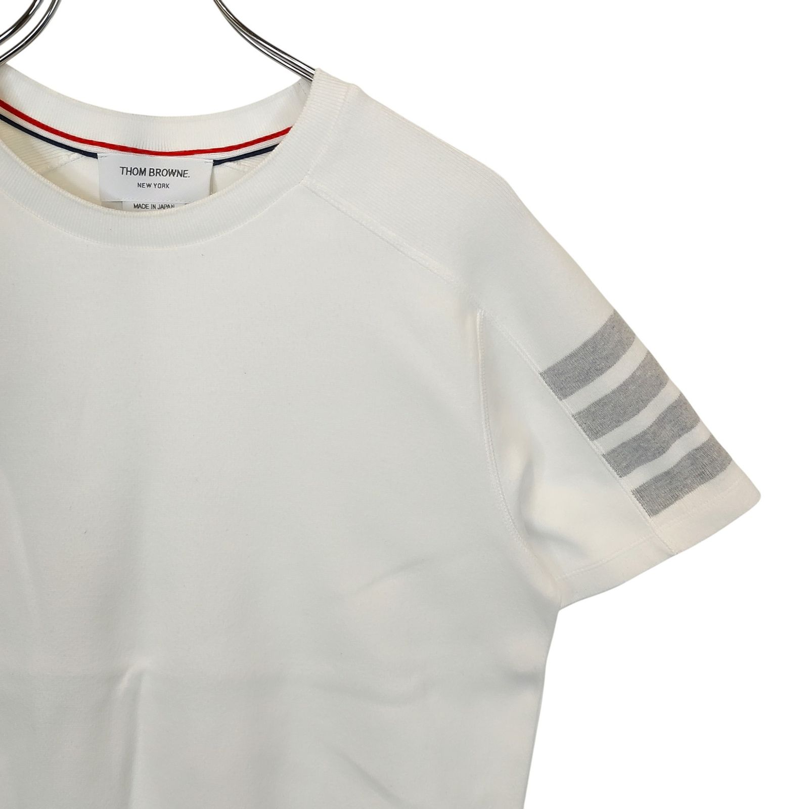 THOM BROWNE トム ブラウン 4BAR 半袖 Tシャツ MJS246A-07323-100 0 
