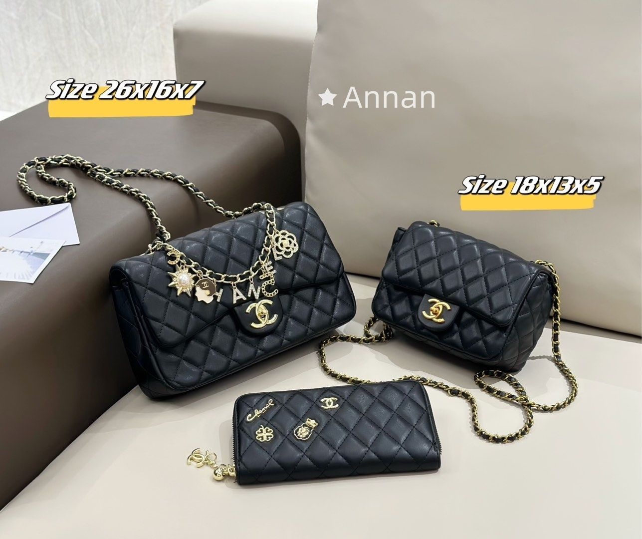 洒落 CHANEL シャネル ショルダーバッグ ハンドバッグ 財布 3点セット