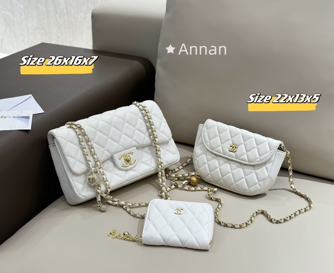 洒落 CHANEL シャネル ショルダーバッグ ハンドバッグ 財布 3点セット