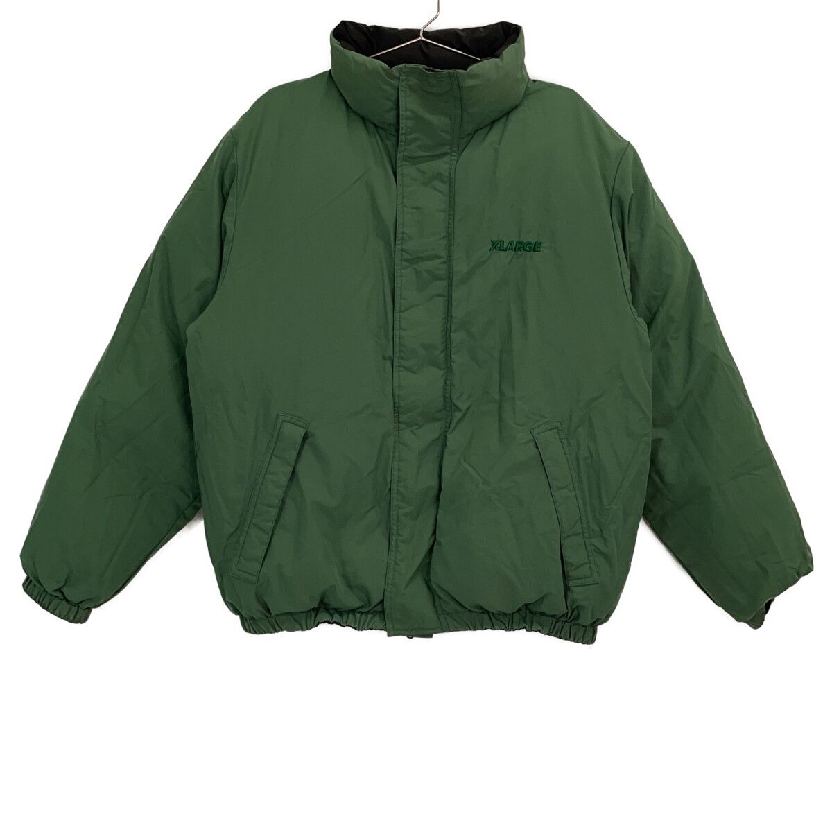 XLARGE エクストララージ 101224021011 ﾌﾞﾗｯｸ×ｸﾞﾘｰﾝ ﾘﾊﾞｰｼﾌﾞﾙ ﾀﾞｳﾝ