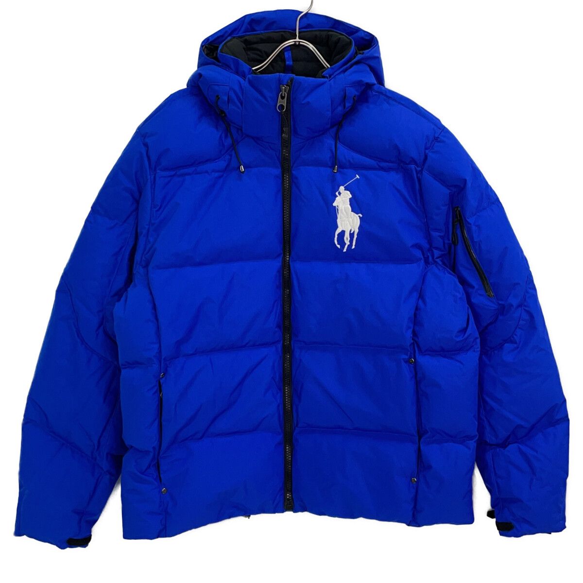 POLO RALPH LAUREN ポロ ラルフローレン ﾌﾞﾙｰ ﾋﾞｯｸﾞﾎﾟﾆｰ ﾀﾞｳﾝｼﾞｬｹｯﾄ XL
