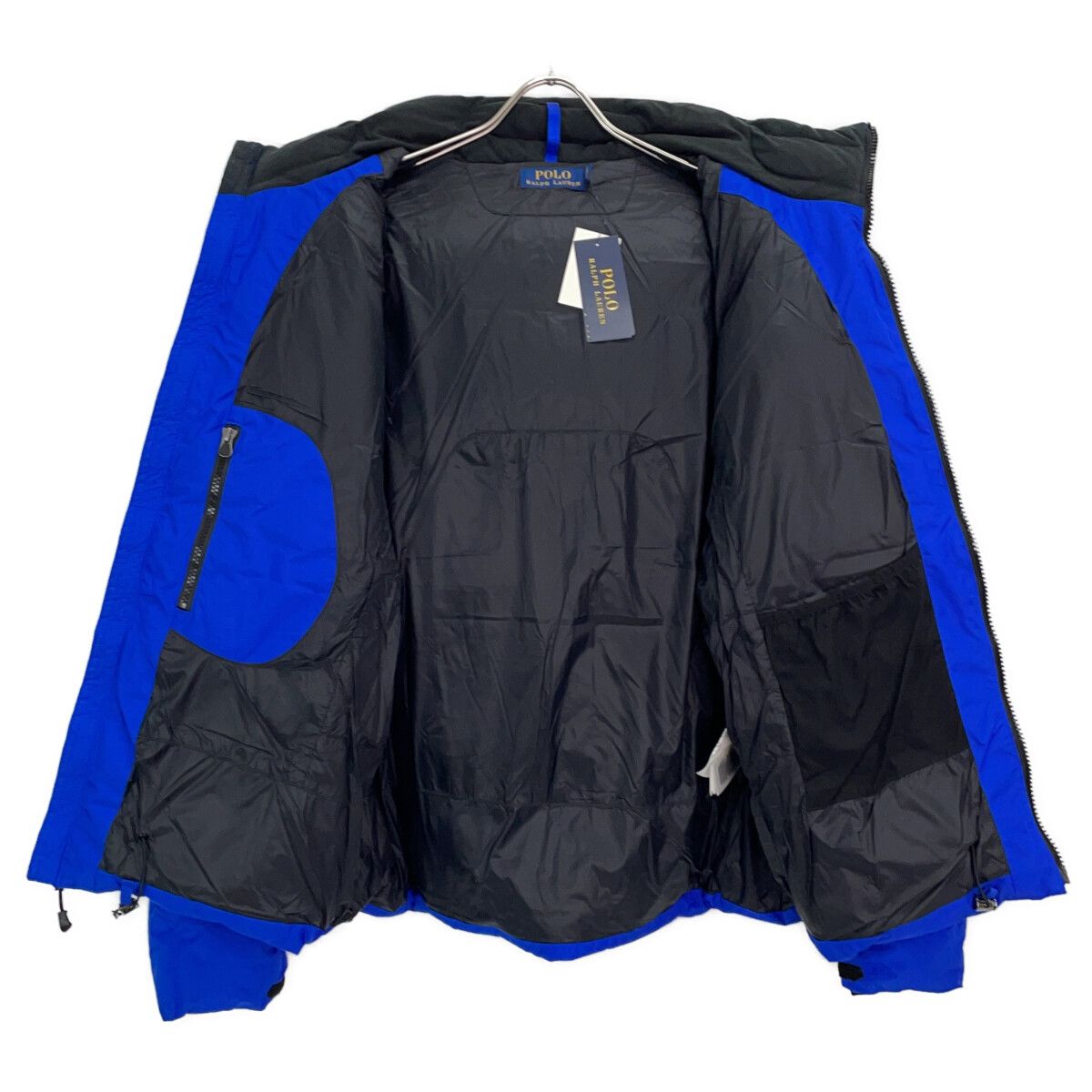 POLO RALPH LAUREN ポロ ラルフローレン ﾌﾞﾙｰ ﾋﾞｯｸﾞﾎﾟﾆｰ ﾀﾞｳﾝｼﾞｬｹｯﾄ XL