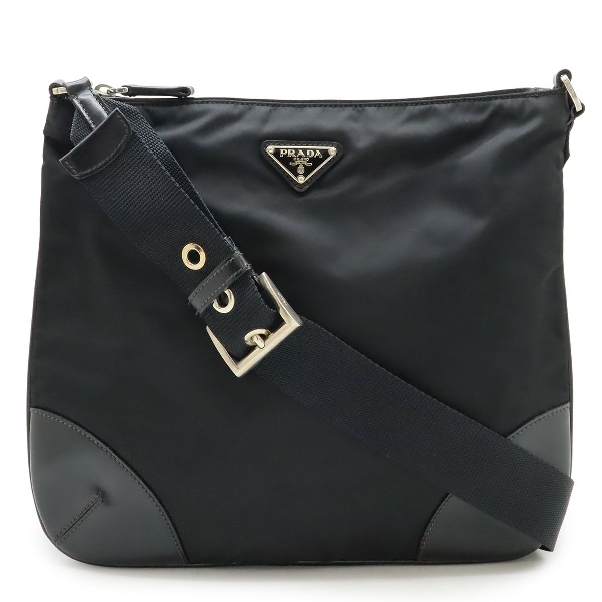 PRADA プラダ トライアングルロゴ ショルダーバッグ 斜め掛け ナイロン 