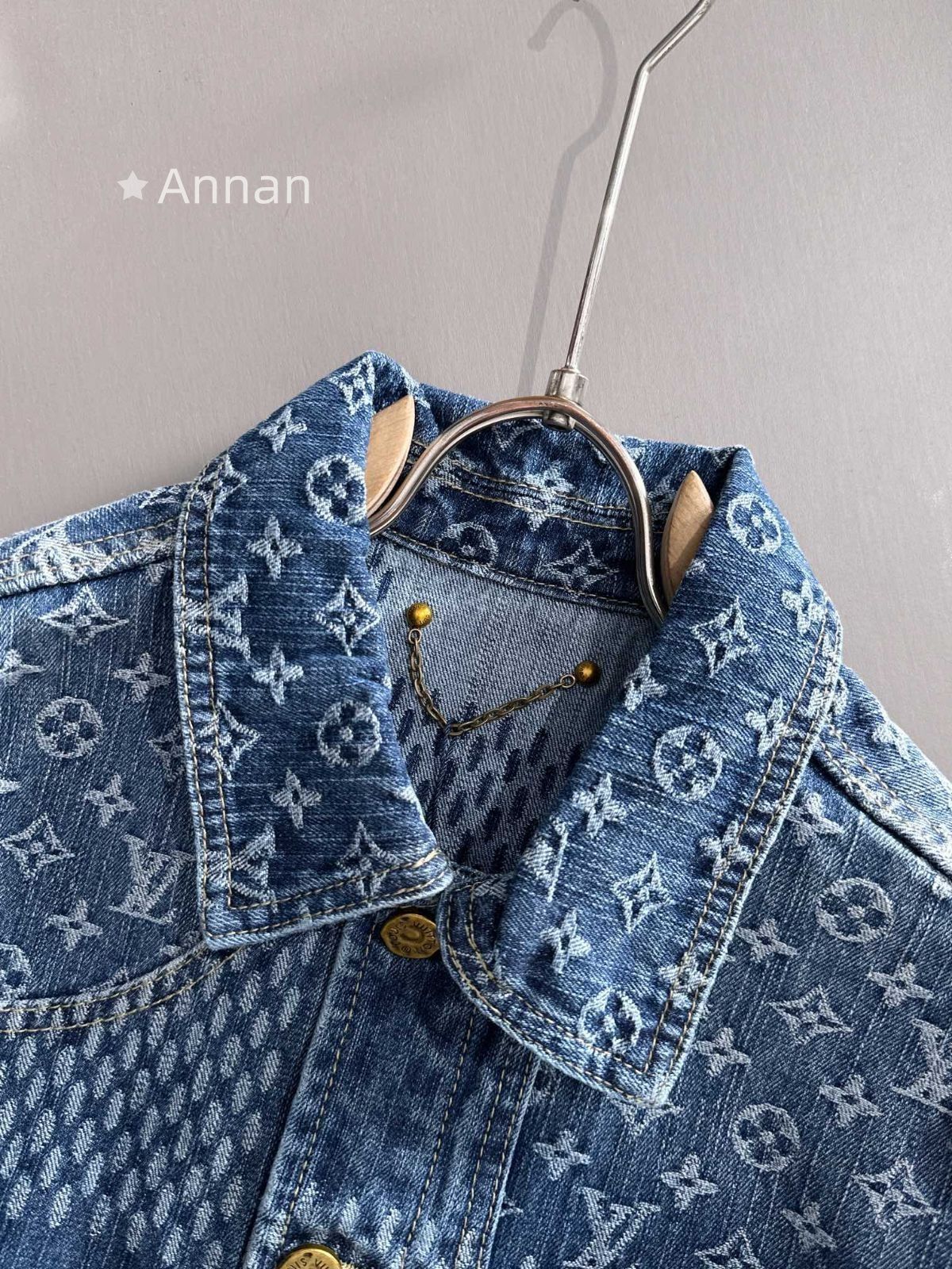 良品 LOUISVUITTON ルイヴィトン メンズ モノグラム デニムジャケット