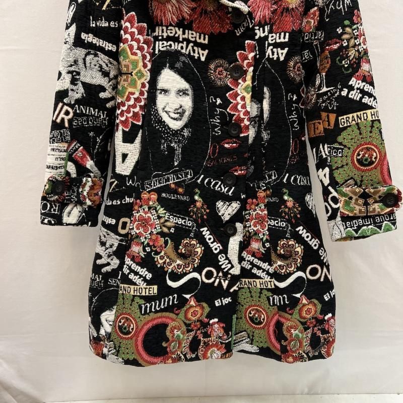 デシグアル 総柄 ジャガード織 コート 46E2033 メンズ 38 ISItems