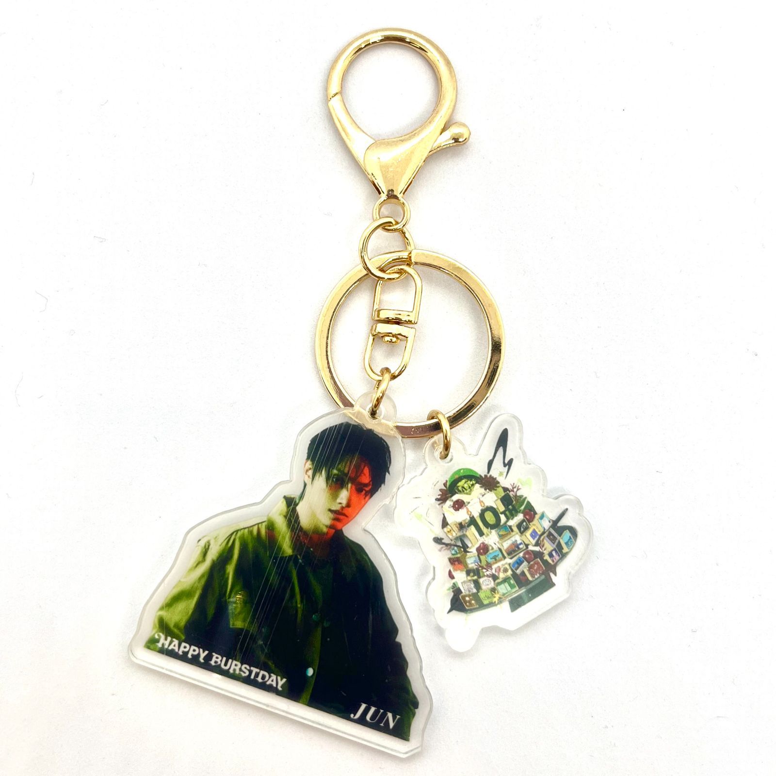 ジュン】HAPPY BURSTDAY アクリルキーホルダー☆2個セット☆SEVENTEEN