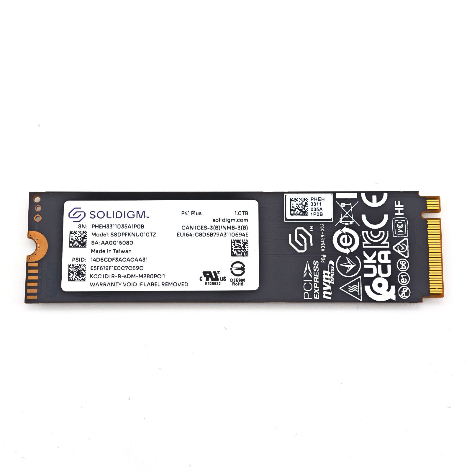 P 41 Plus PCIe 4.0 NVMe M.2 SSD 1 TB