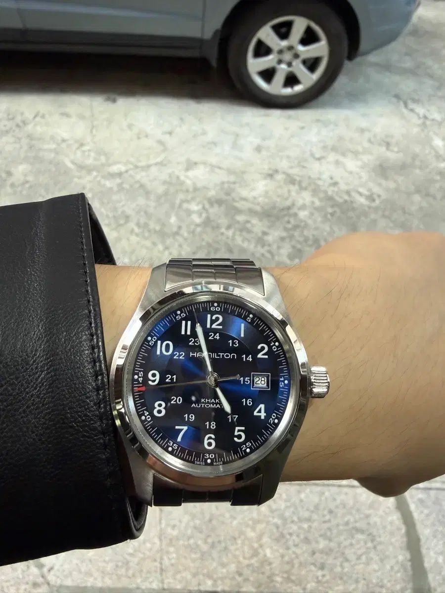 ハミルトン カーキフィールド オートマチック ブルー