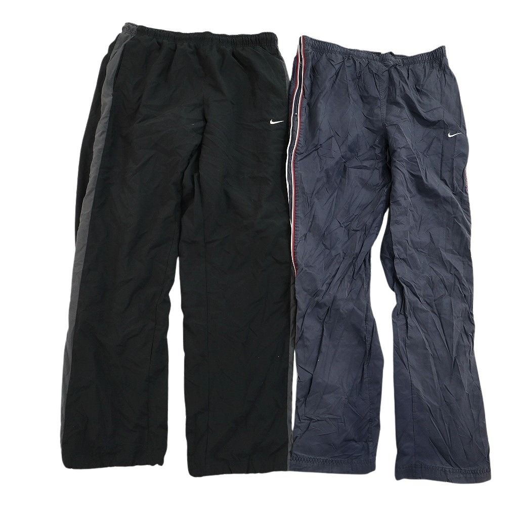 古着卸 まとめ売り ナイキ NIKE ウインドブレーカー パンツ セット メンズ L ライン サイドジップ スウォッシュ 古着 ND 3517 その他 メンズ ファッション