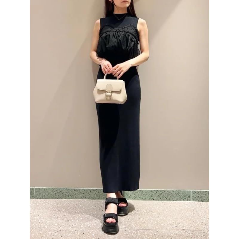 チュールセットニットワンピ