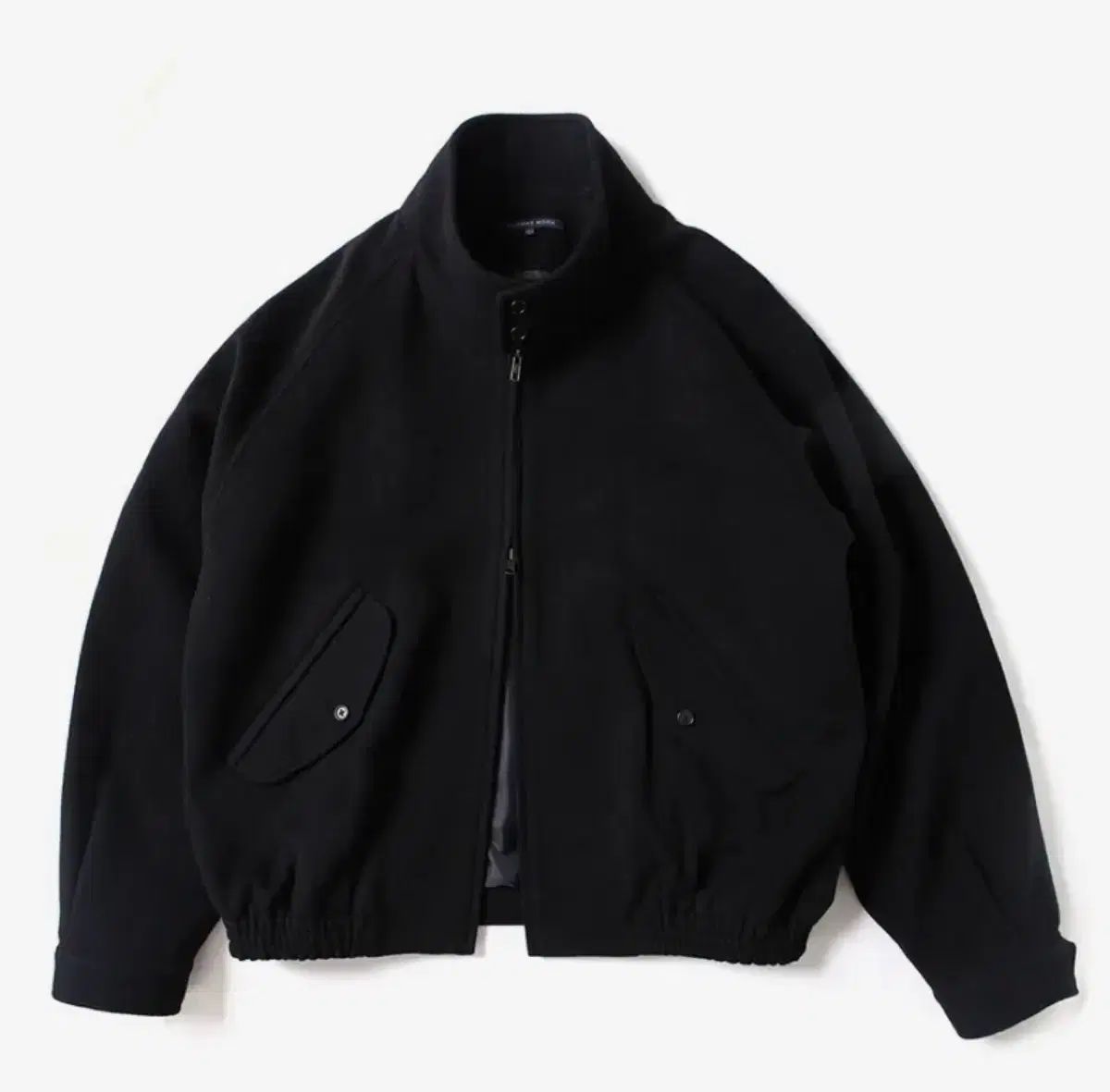 トマス モア ウール ハリントンジャケット ブラック L