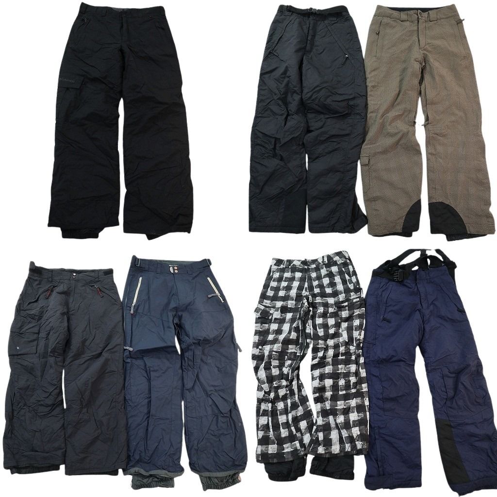 古着卸 まとめ売り スキーパンツ セット メンズ S |M コロンビア アメリカンイーグル チェック 古着 ND 3577