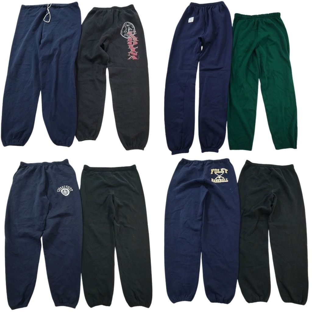 古着卸 まとめ売り スウェット パンツ セット メンズ L |XL ラッセル Lee カレッジ風 ネイビー 古着 ND 3563
