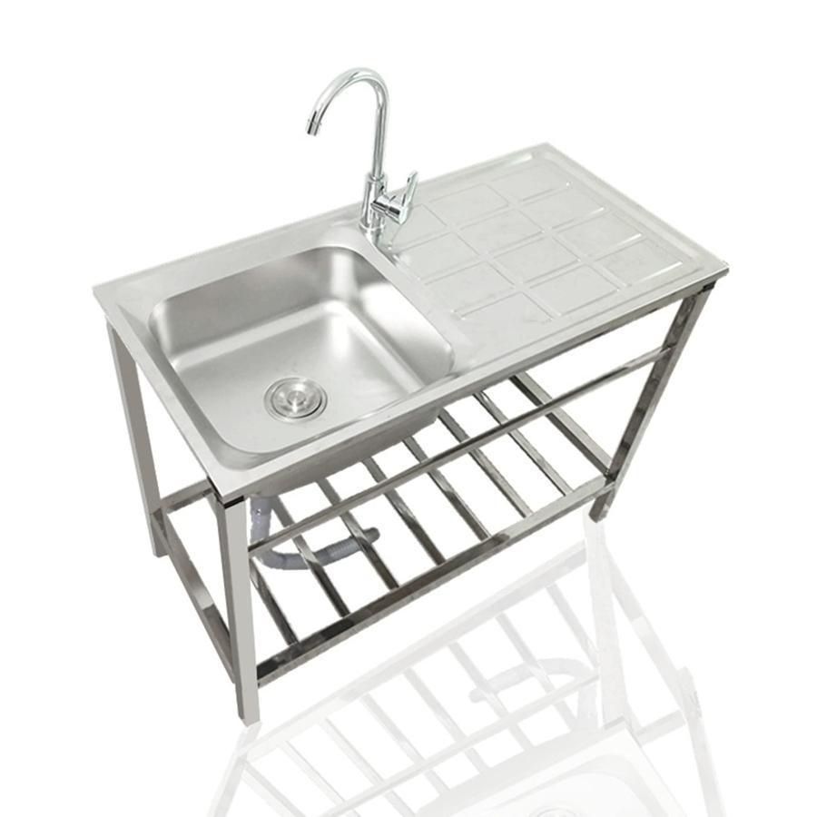  大好評 ガーデンシンク 台所 ステンレス流し台 外部用シンク 屋外 ファニチャー 収納 作業台付き キッチン バルコニー 庭 屋外バーベキュー設備に使用できま その他 シンク コンロ用品