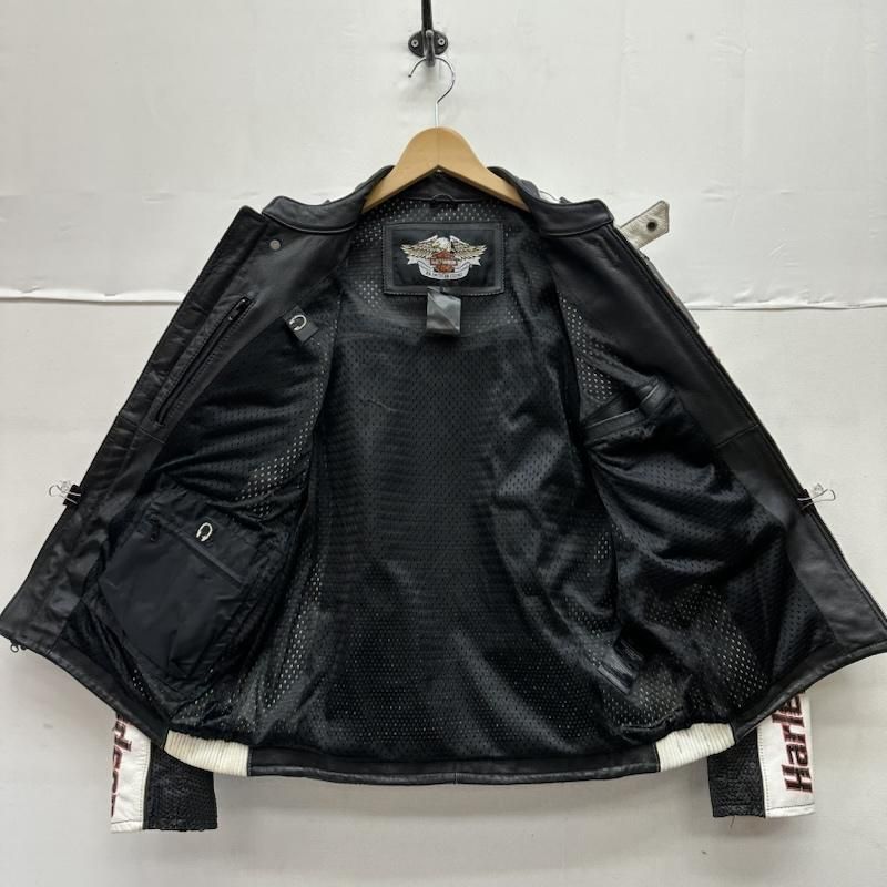 ハーレーダビッドソン メッシュ レザー レーシング ジャケット メンズ