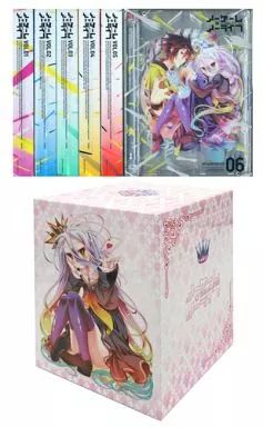 アニメDVD ノーゲーム ノーライフ 初回生産版 全6巻セット アニメイト全巻収納BOX付き