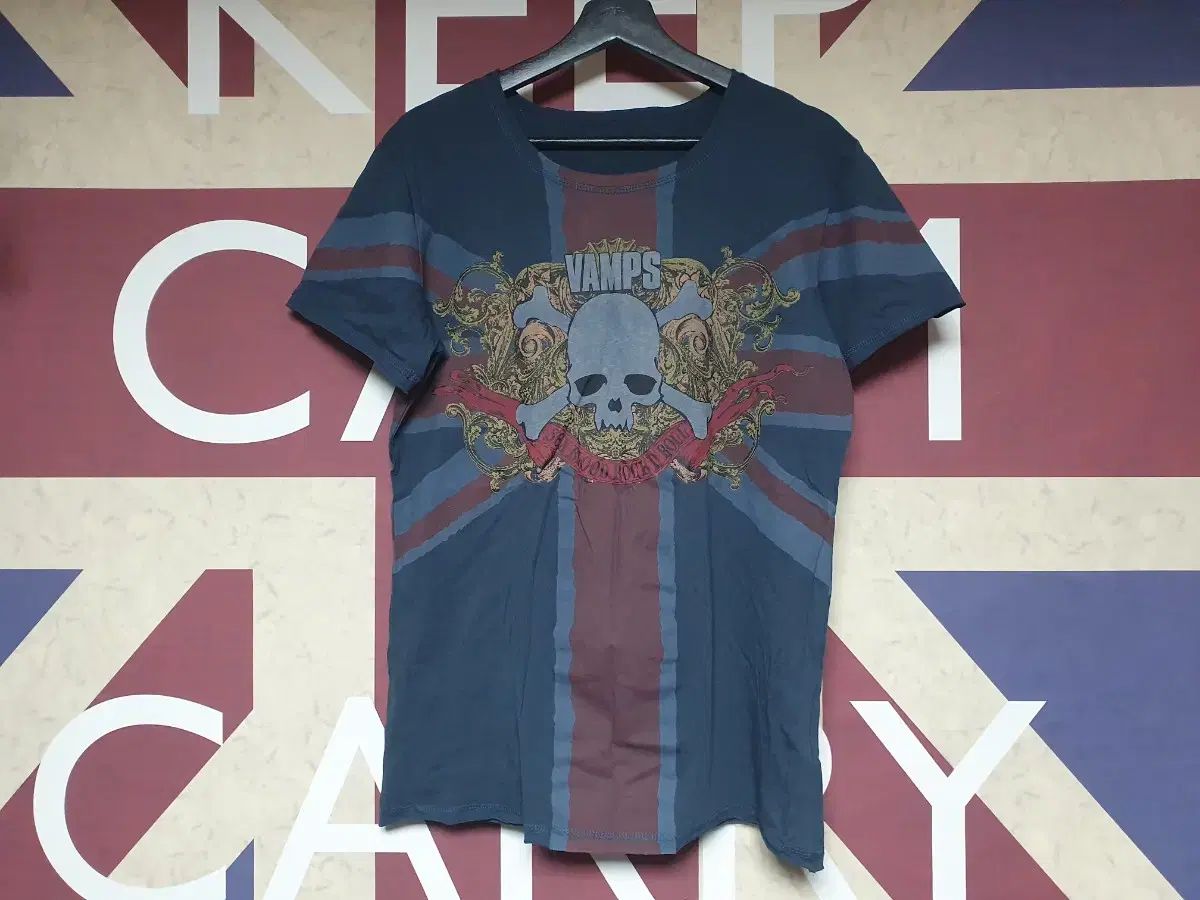 VAMPS ヴァンペス スカル ユニオン잭 半袖 Tシャツ L 100 ハイ ド ミュージシャンT