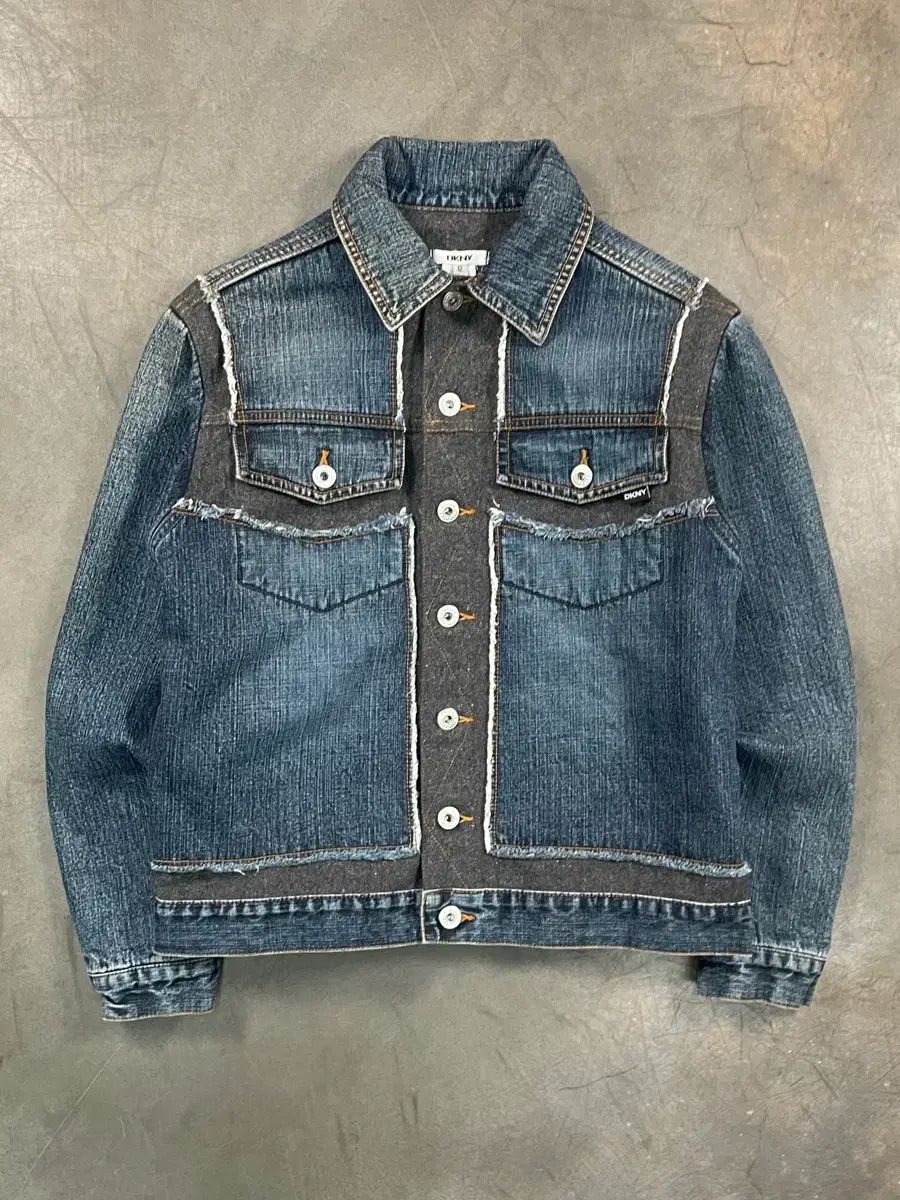 DKNY ウール LINE デニム トラッカー ジャケット