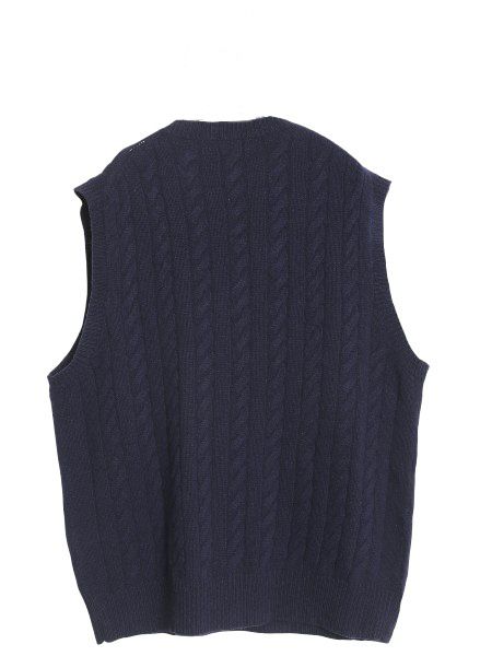 ポロ ラルフローレン Vネック ケーブル ニット ベスト メンズ XL