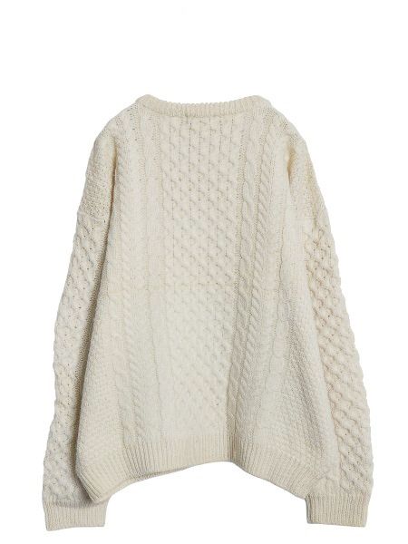 80s エルエルビーン アランニット フィッシャーマンニット ウール100