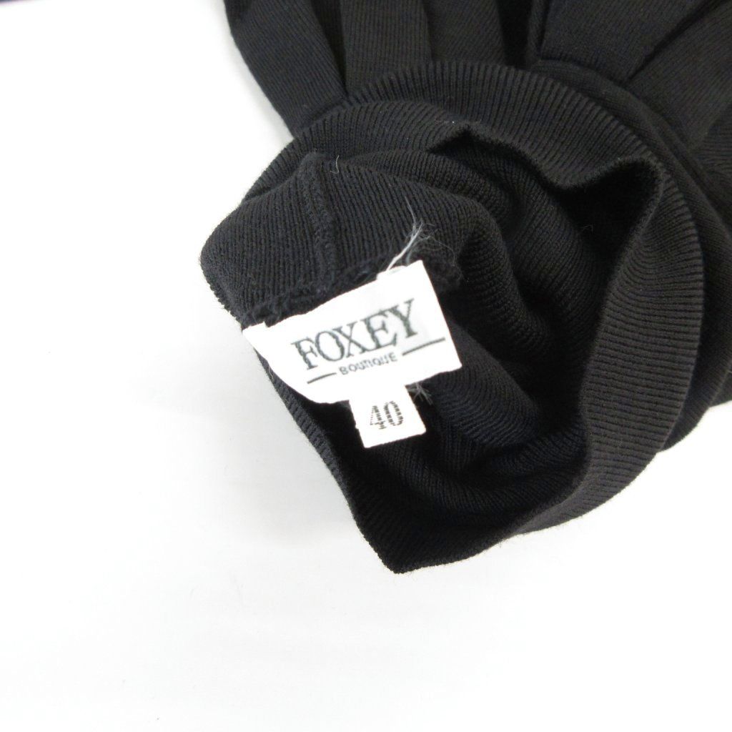 フォクシーブラック タートルネックニットセーター FOXEY - FOXEY フォクシー ハイゲージ タートルネックニットセーター